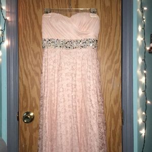 Pastel Pink Sparkling Prom/Pageant dress